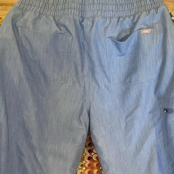 FIGS LIMITED EDITION HEATHER INDIGO HIGH WAISTED ZAMORA JOGGERS XL - Picture 4 of 9